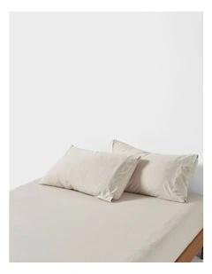 Ryland Cotton Jersey Combo Sheet Set in Pebble