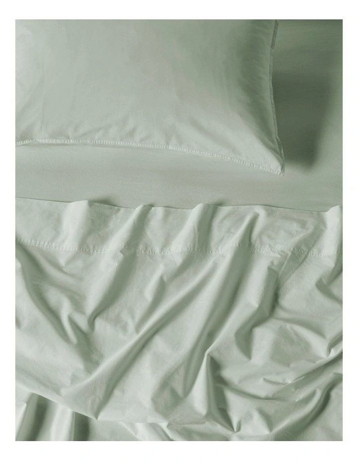 Terra Organic Cotton Sheet Set in Jade image 2