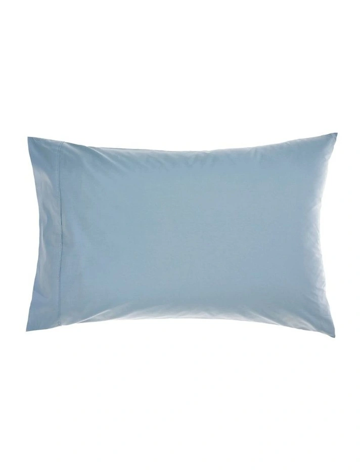 Vienna 300Thread Count Cotton Percale Sheet Sets 50cm in Blue image 4