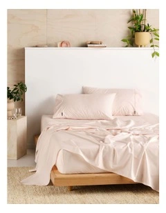 Vienna 300TC Cotton Percale Sheet Sets in Pink