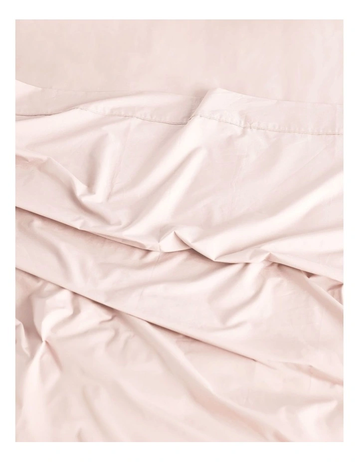 Vienna 300TC Cotton Percale Sheet Sets in Pink image 3