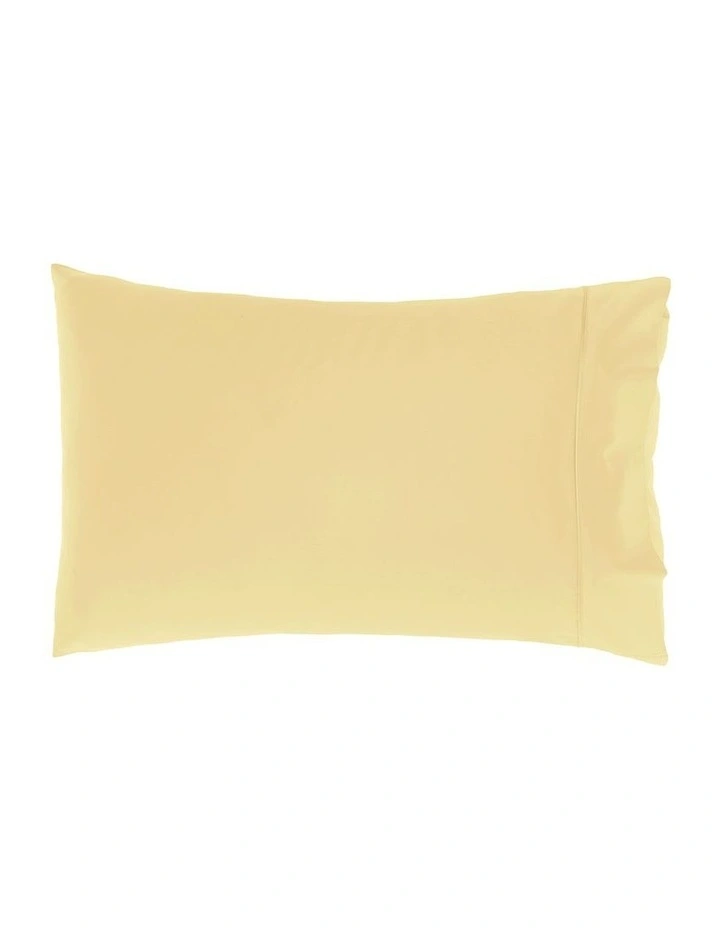 Augusta Cotton Sateen Standard Pillowcase 500TC in Daffodil image 1