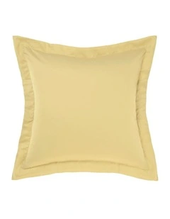 Augusta Cotton Sateen European Pillowcase 500TC in Daffodil