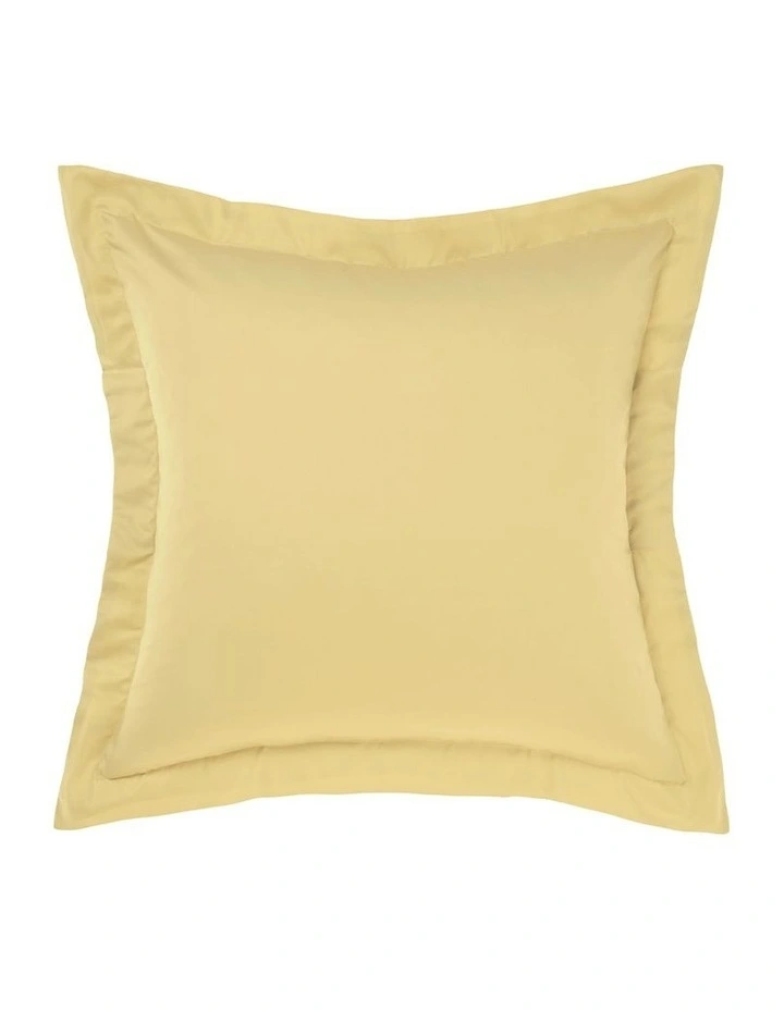 Augusta Cotton Sateen European Pillowcase 500TC in Daffodil image 1