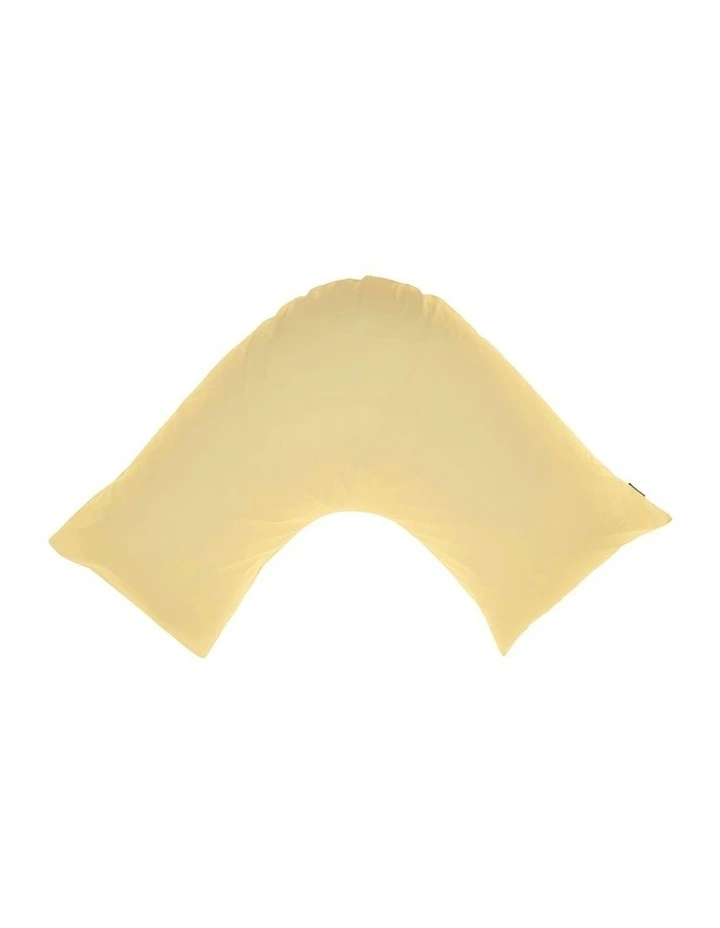 Augusta Cotton Sateen U Shaped Pillowcase 500TC in Daffodil image 1
