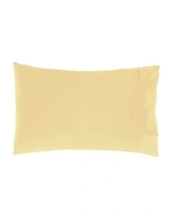 Augusta Cotton Sateen King Pillowcase 500TC in Daffodil