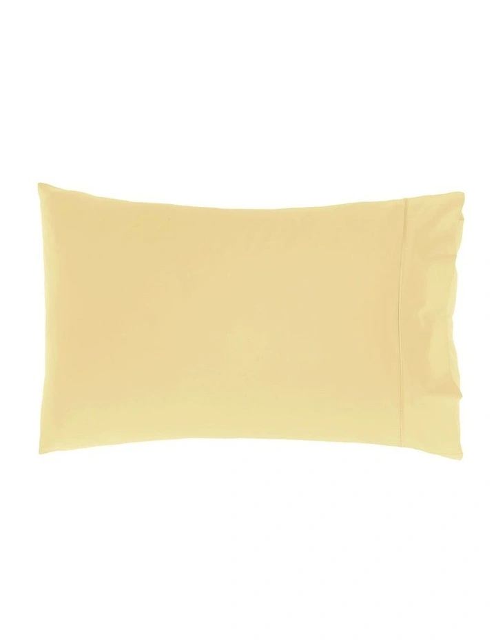 Augusta Cotton Sateen King Pillowcase 500TC in Daffodil image 1