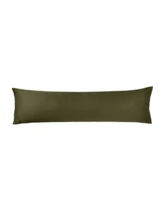 Augusta Cotton Sateen Body Pillowcase 500TC in Olive