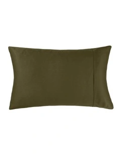 Augusta Cotton Sateen King Pillowcase 500TC in Olive