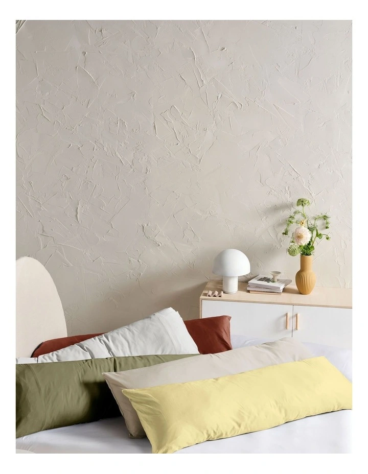 Augusta Cotton Sateen Body Pillowcase 500TC in Brick image 2