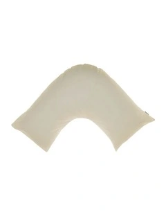 Augusta Cotton Sateen U Shaped Pillowcase 500TC in Natural