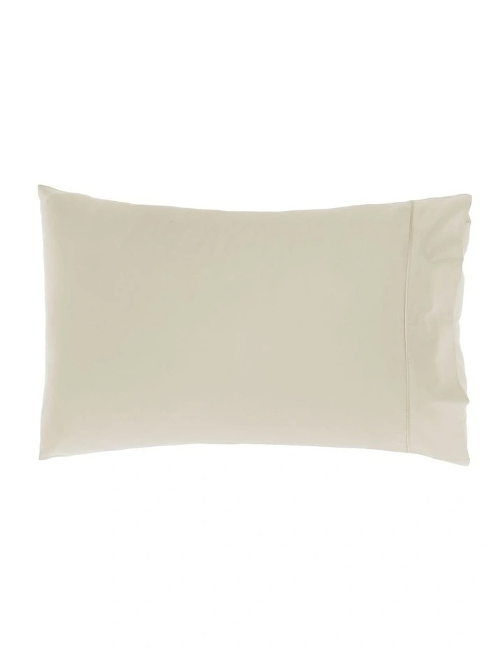 Augusta Cotton Sateen King Pillowcase 500TC in Natural image 1