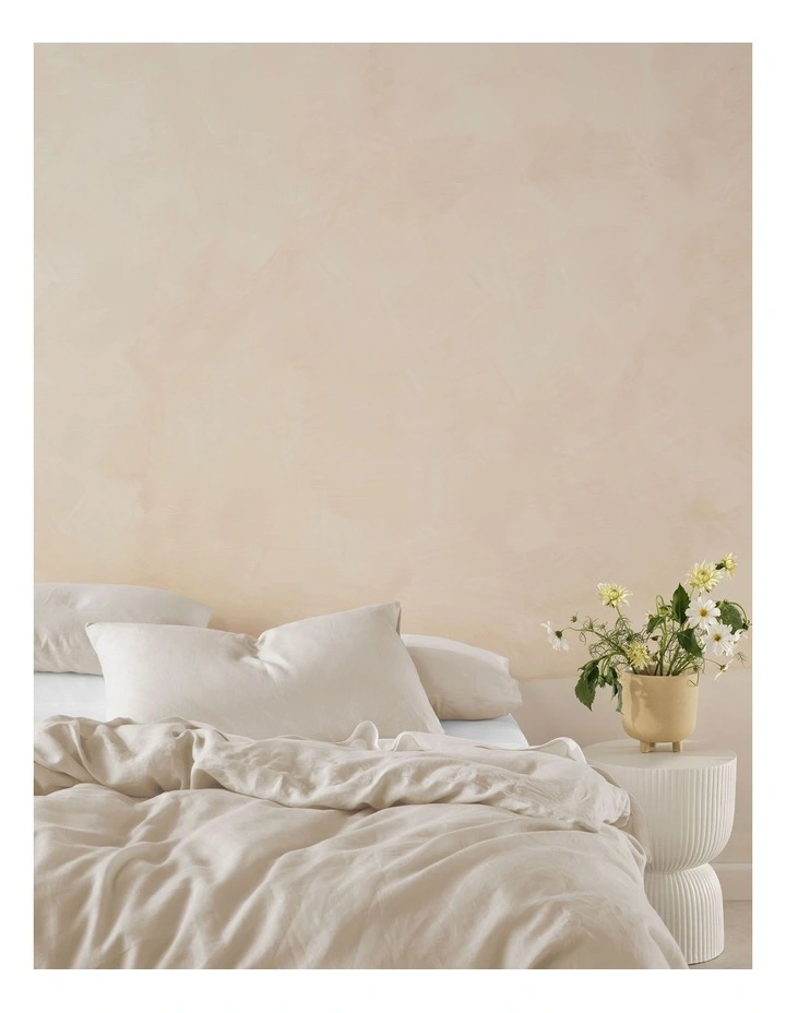 Nimes Washed European Linen King Pillowcase in Natural image 2