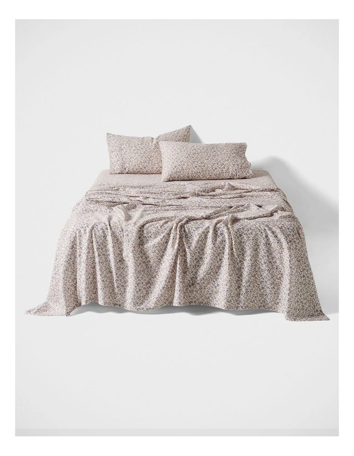 Irma Cotton Sateen Sheet Set In Bluebell image 1