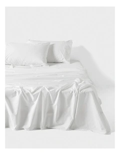 Nook 500TC Washed Cotton Sheet Set Range In White