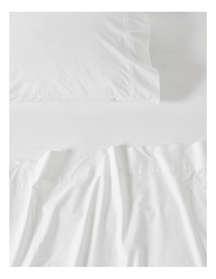 Nook 500TC Washed Cotton Sheet Set Range In White image 2