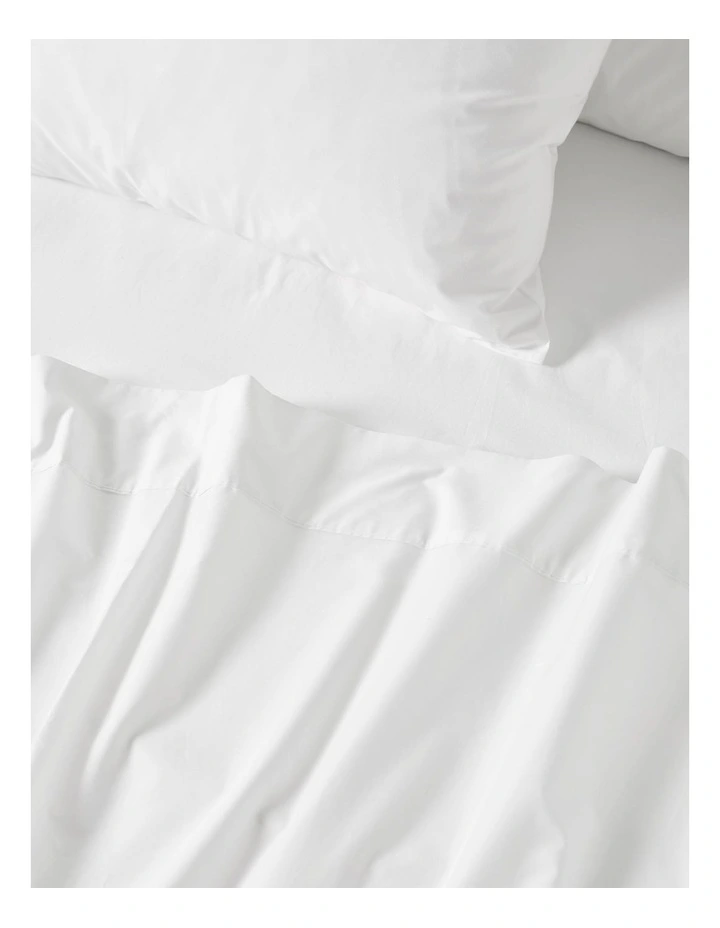 Nook 500TC Washed Cotton Sheet Set Range In White image 4