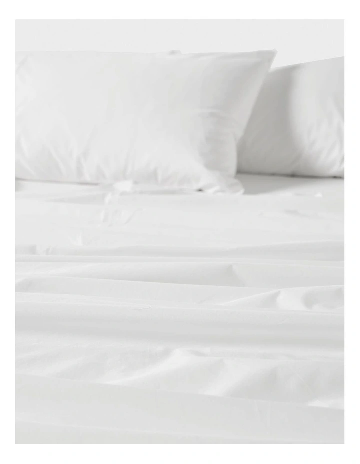 Nook 500TC Washed Cotton Sheet Set Range In White image 5