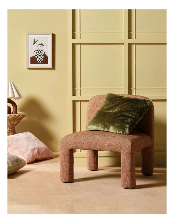 Selma Cushion 50x50cm in Pink Salt image 2