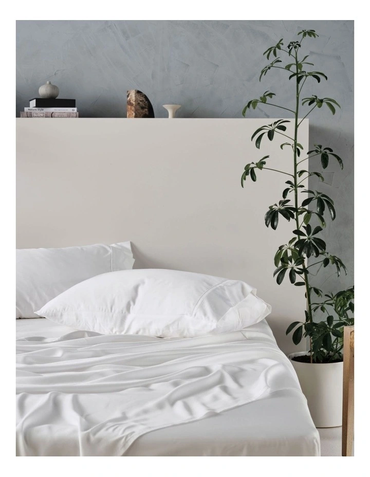 375TC TENCEL Sheet Set in White image 2