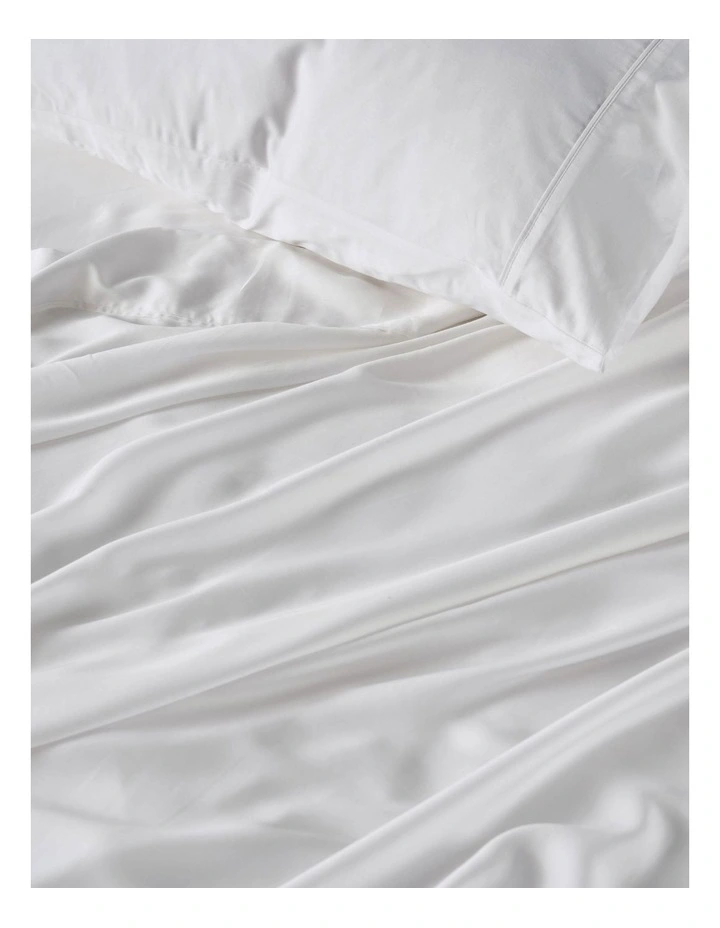 375TC TENCEL Sheet Set in White image 3
