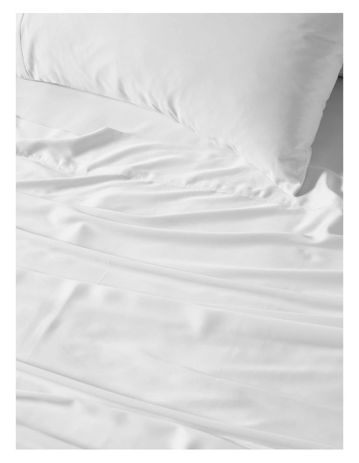 Linen House Nara Bamboo Cotton 400TC Sheet Set In White MYER