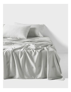 Nara Bamboo Cotton 400TC Sheet Set in Silver