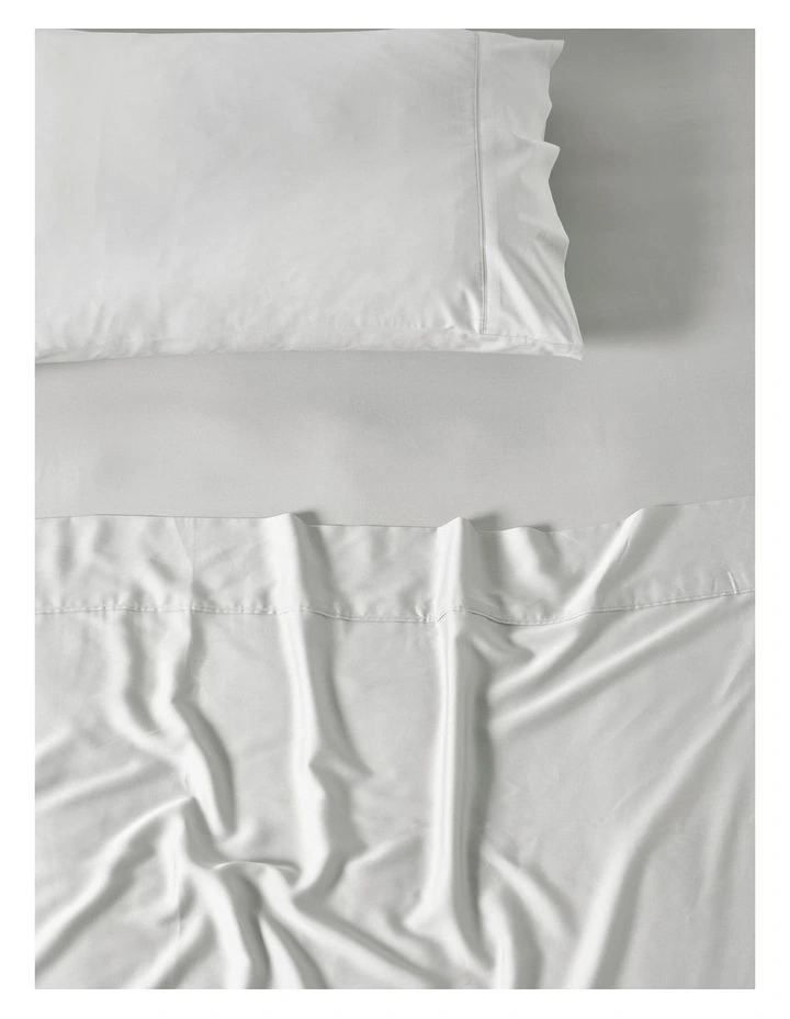 Nara Bamboo Cotton 400TC Sheet Set in Silver image 2