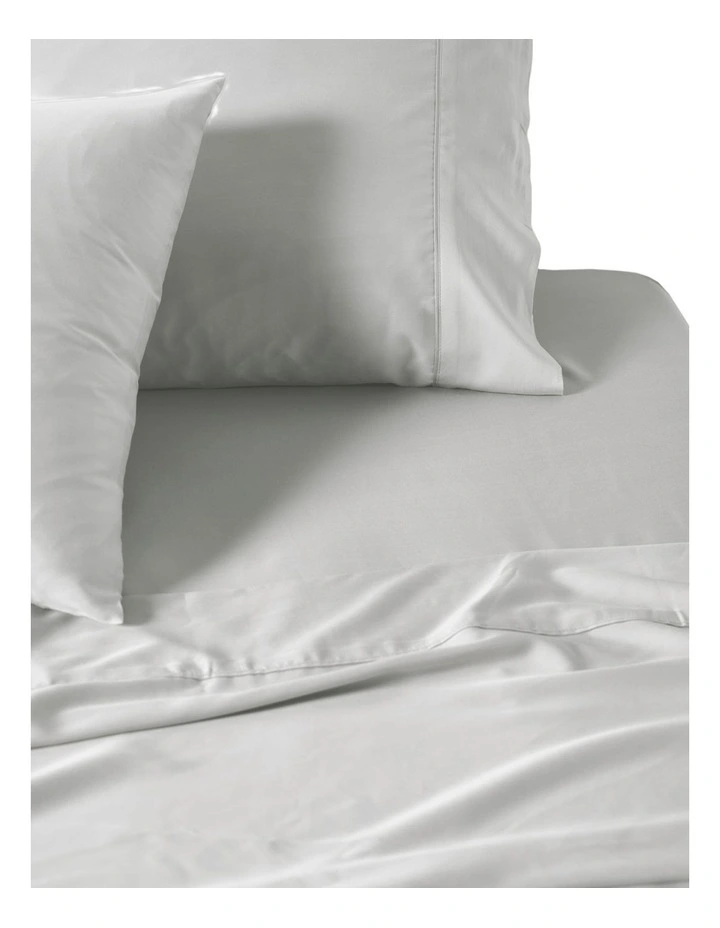 Nara Bamboo Cotton 400TC Sheet Set in Silver image 3
