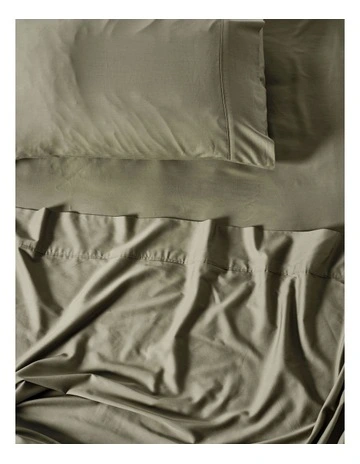 Nara Bamboo Cotton 400TC Sheet Set in Moss