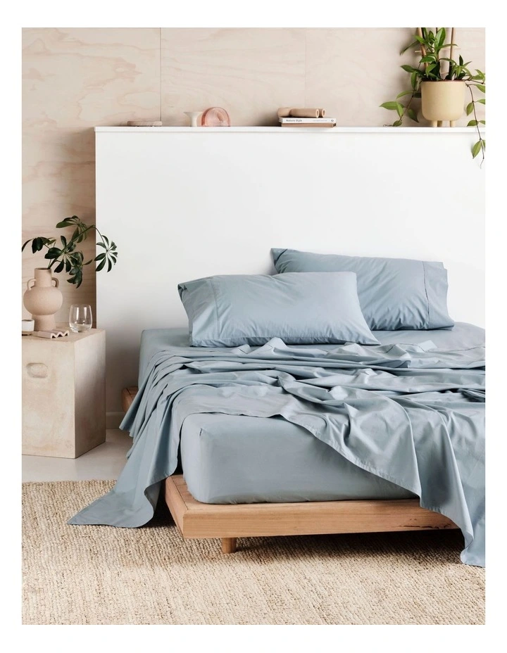 Vienna 300T Cotton Percale Sheeting Blue image 1