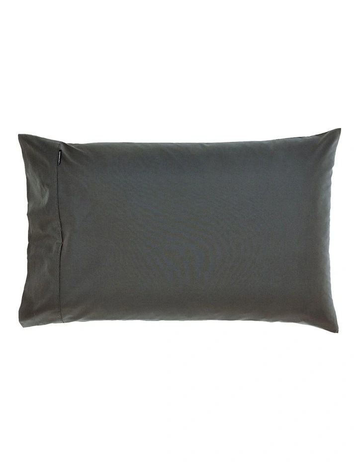 300TC Cotton Percale 40cm Depth Sheeting In Charcoal image 2