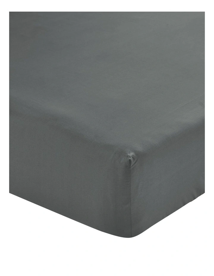 Vienna Cotton Percale Sheeting 300TC in Charcoal image 6
