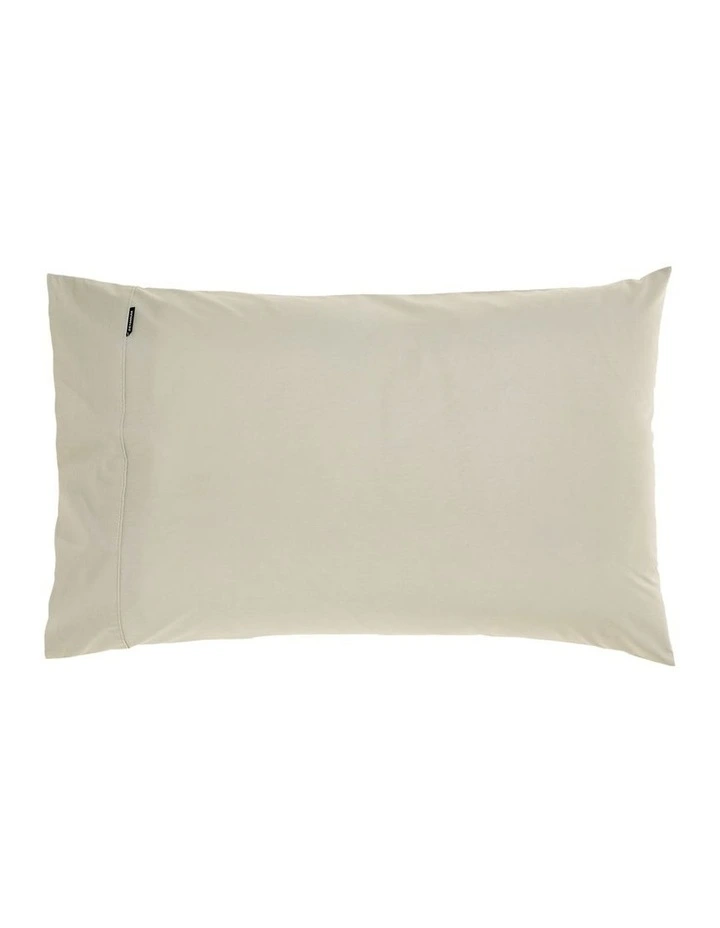 300TC Cotton Percale 40cm Depth Sheeting In Linen image 2