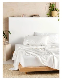 Vienna 300TC Cotton Percale Sheeting White