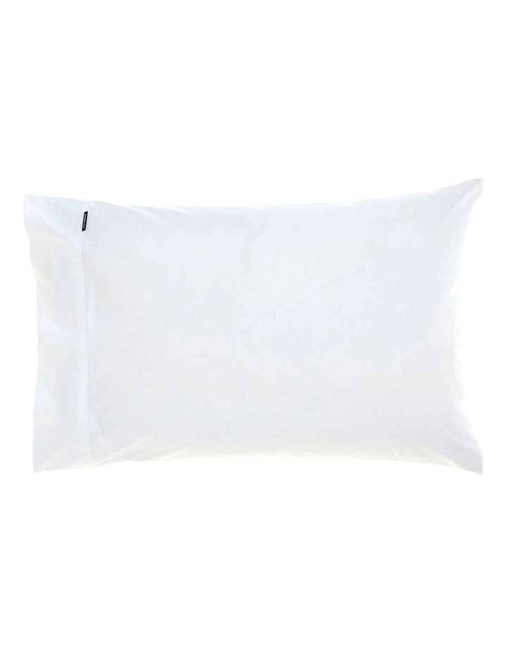 300TC Cotton Percale 40cm Depth Sheeting In White image 2