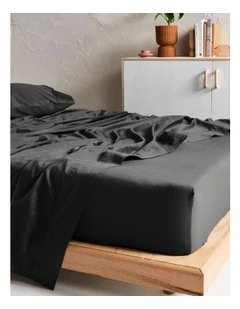 Augusta 500TC Cotton Sateen Flat Sheets in Magnet