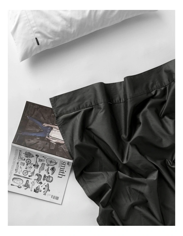 Augusta 500TC Cotton Sateen Flat Sheets in Magnet image 2