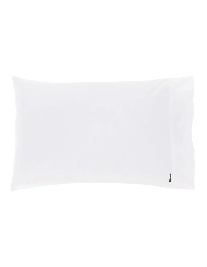 Augusta 500TC Cotton Sateen Standard Pillowcase In White image 1
