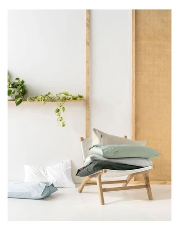 Augusta 500TC Cotton Sateen Standard Pillowcase In White