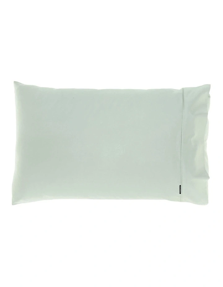 Augusta 500TC Cotton Sateen Standard Pillowcase In Green Gum image 1
