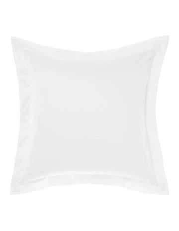 Augusta 500TC Cotton Sateen European Pillowcase in White