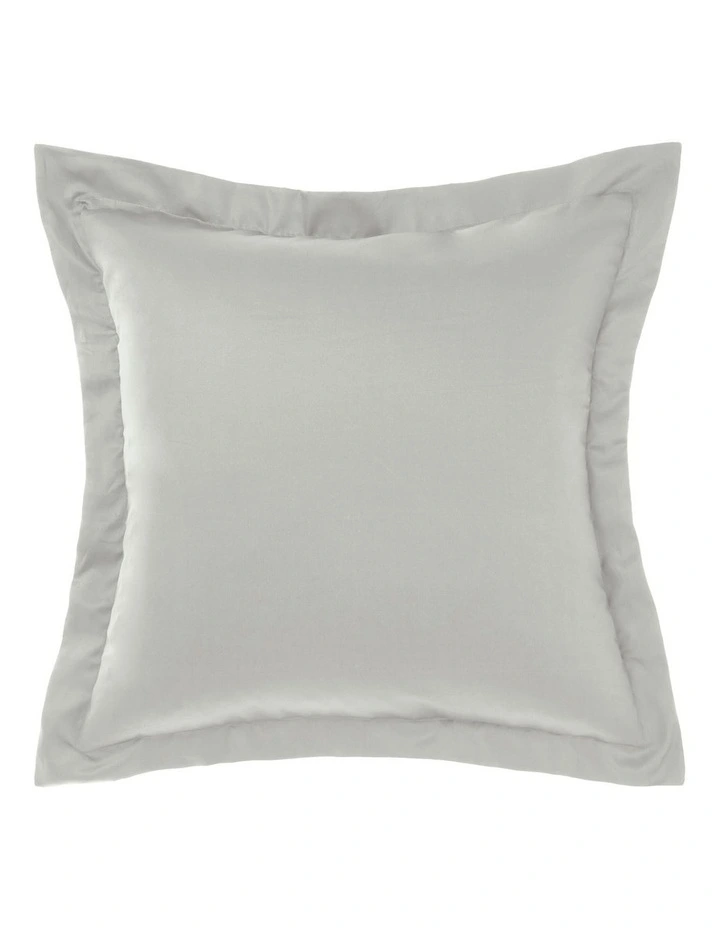 Augusta 500TC Cotton Sateen European Pillowcase in Grey image 1