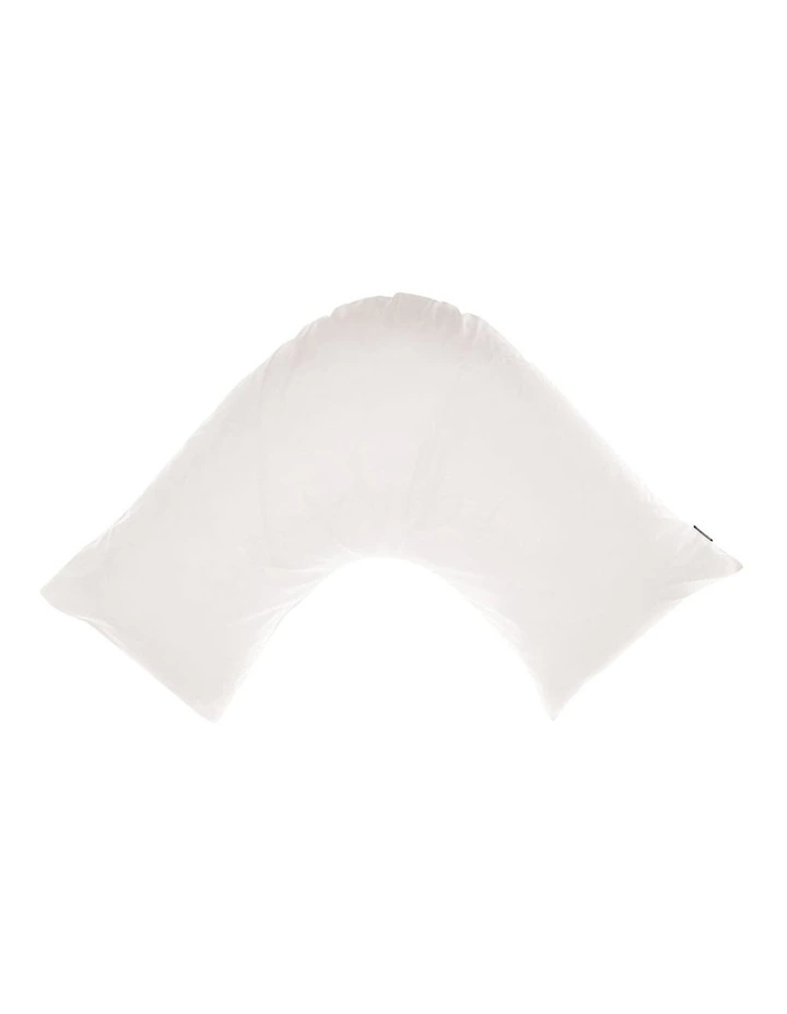 Augusta 500TC Cotton Sateen U Shaped Pillowcase In White image 1
