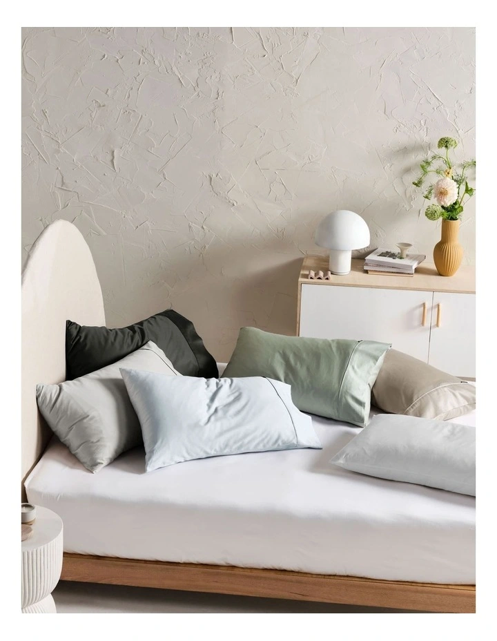 Augusta 500TC Cotton Sateen King Pillowcase In Taupe image 3