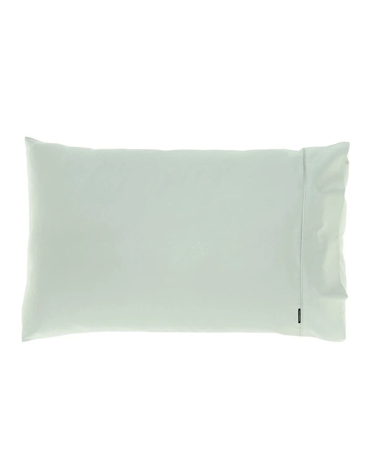 Augusta 500TC Cotton Sateen King Pillowcase In Green Gum image 1