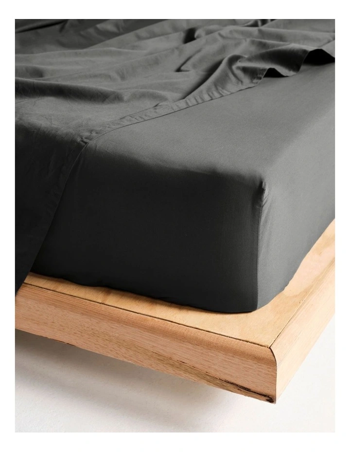 Augusta 500TC Cotton Sateen Fitted Sheets In Magnet image 1