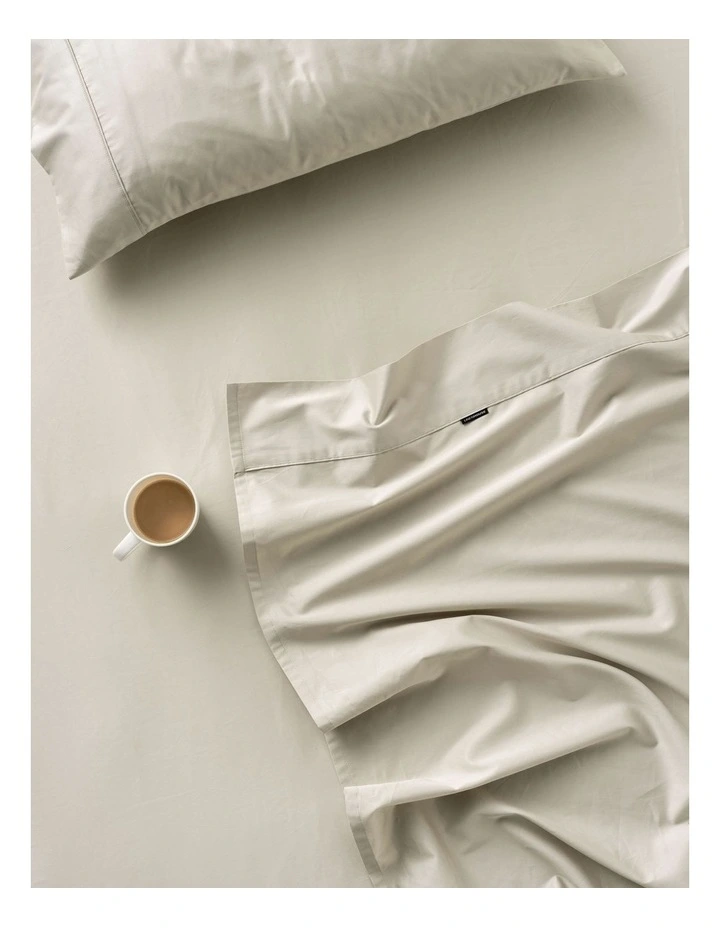 Augusta 500TC Cotton Sateen Fitted Sheets In Taupe image 2