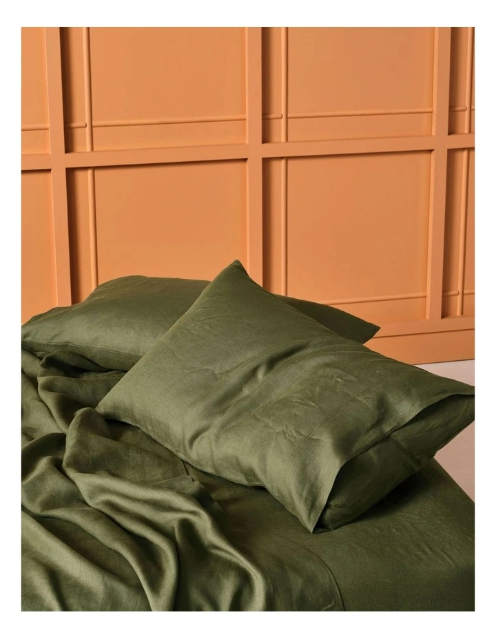 Nimes Sheet Set in Moss image 3