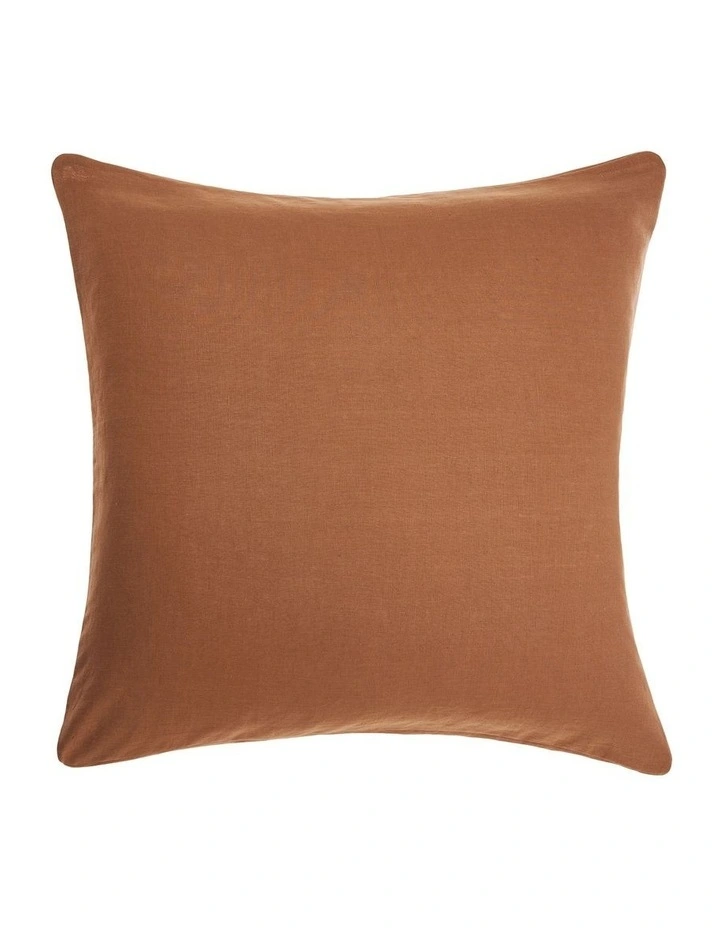 Nimes Washed European Sheet Set in Cinnamon image 4